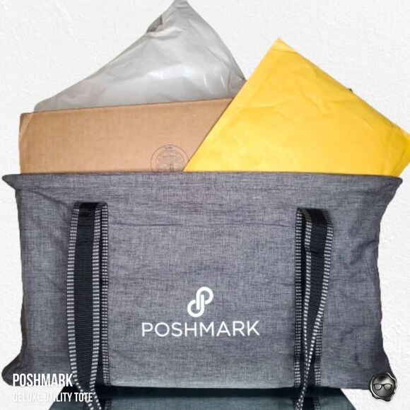 OFFICIAL POSHMARK GEAR XXL DELUXE WIREFRAME UTILITY BAG COLLAPSIBLE DURABLE TOTE - Picture 1 of 4